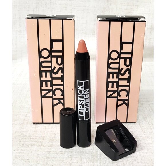 2 x Lipstick Queen CHINATOWN Glossy Lip Pencil Gloss Balm Liner CAMEO Soft Nude - Picture 1 of 2